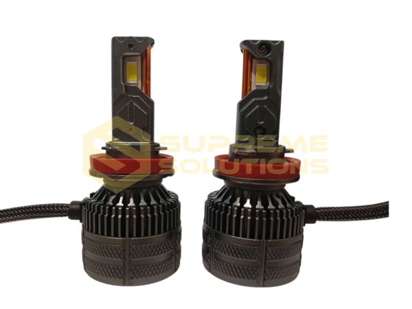 Премиальные LED-лампы OPTIVUS S70 H11 12–24V 70W 12000LM CANBUS 6000K с активным охлаждением