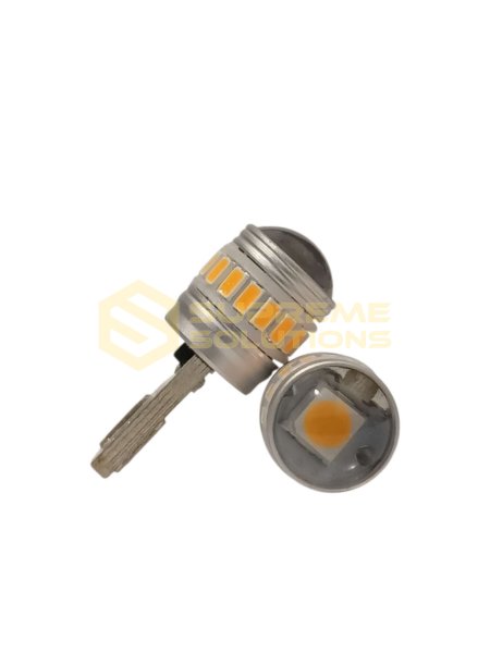 Світлодіодна лампа T10 (W5W) 9–30V 17SMD 3014 + 1SMD 3030 CANBUS 2.5W з лінзою — жовта