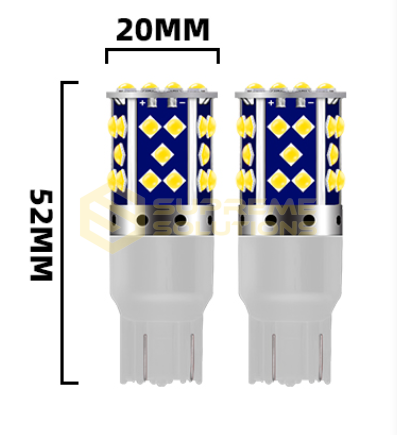 Светодиодная лампа 7443 12–24V 35SMD 3030 CREE Samsung CANBUS (аналог W21/5W) — белая