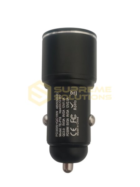 Car Charger PD30W + QC3.0 (48W) with Power Delivery and Quick Charge