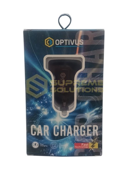 12V-24V Автомобільна міні-зарядка 15W з USB та USB-C (PD) 5V/3.1A