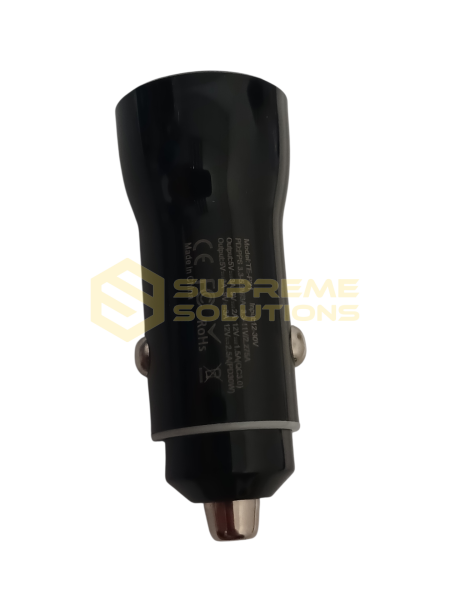 12V-30V Автозарядка 48W Power Delivery 30W та Quick Charge 3.0