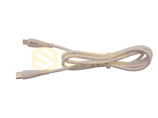 Кабель OPTIVUS USB Type-C → Lightning (iPhone) 5A з силіконовою ізоляцією