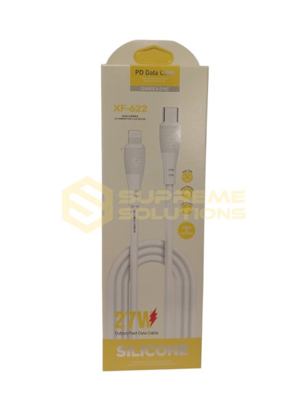 Кабель OPTIVUS USB Type-C → Lightning (iPhone) 5A з силіконовою ізоляцією