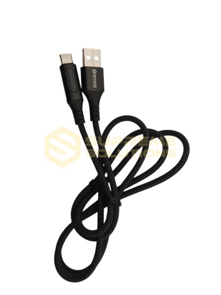 Зарядний кабель OPTIVUS USB → Type-C PD100W з дисплеєм потужності