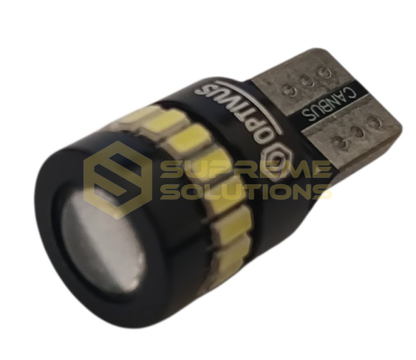 12V-24V T10-3014-18SMD+3030-1SMD CANBUS (аналог лампи W5W) Білий