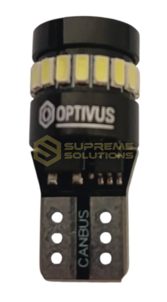 12V-24V T10-3014-18SMD+3030-1SMD CANBUS (аналог лампи W5W) Білий