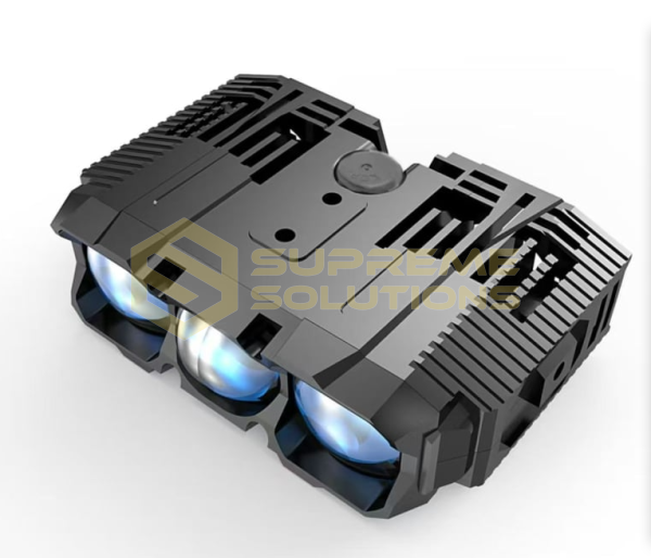 OPTIVUS Hidden Type 100W Три-лінзова LED-фара з білим і жовтим світлом (12V/24V)