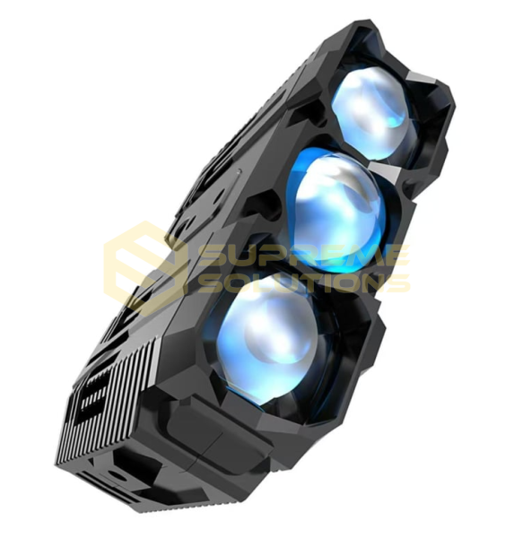 OPTIVUS Hidden Type 100W Три-лінзова LED-фара з білим і жовтим світлом (12V/24V)