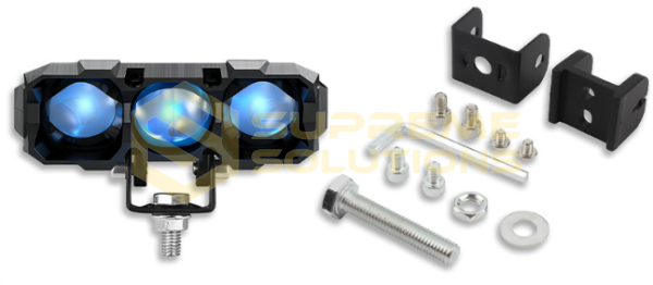 OPTIVUS Hidden Type 100W Три-лінзова LED-фара з білим і жовтим світлом (12V/24V)