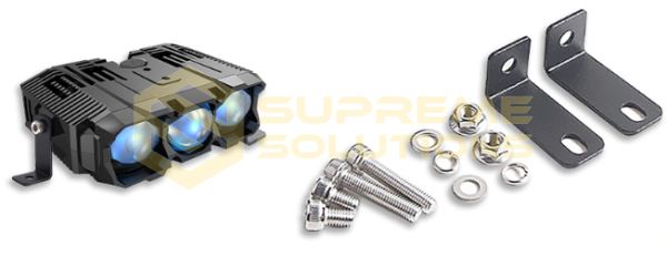 OPTIVUS Hidden Type 100W Три-лінзова LED-фара з білим і жовтим світлом (12V/24V)