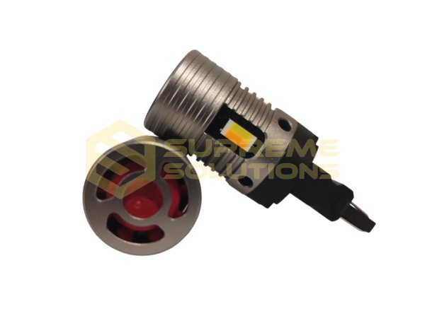 LED лампа 12–18V 3157 CSP7035 DUAL-FAN CANBUS (двоконтактна, Білий/Жовтий)