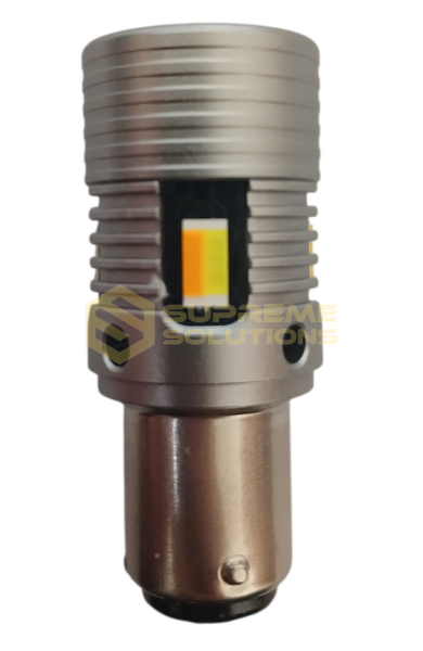 LED лампа 1157 CSP7035 DUAL-FAN CANBUS (12–18V, двоконтактна, Білий/Жовтий)