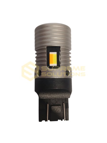 LED лампа 7443 CSP7035 DUAL-FAN CANBUS (12–18V, двоконтактна, Білий/Жовтий)