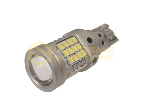 LED лампа T15 W16W 2016-30SMD з лінзою Philips CANBUS 9-36V біла | OPTIVUS