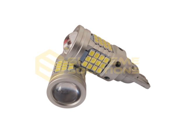 LED лампа T15 W16W 2016-30SMD з лінзою Philips CANBUS 9-36V біла | OPTIVUS