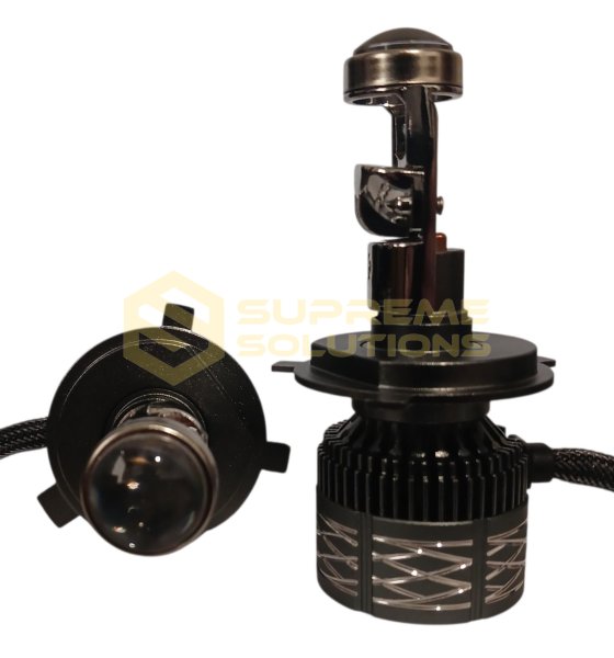 Світлодіодна Mini Bi-LED лінза H4 H/L 60W 5500K 10000LM 9-32V OPTIVUS CANBUS