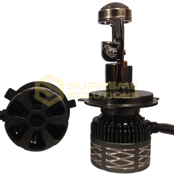 Світлодіодна Mini Bi-LED лінза H4 H/L 60W 5500K 10000LM 9-32V OPTIVUS CANBUS