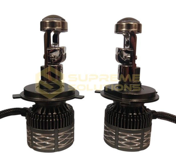 Світлодіодна Mini Bi-LED лінза H4 H/L 60W 5500K 10000LM 9-32V OPTIVUS CANBUS