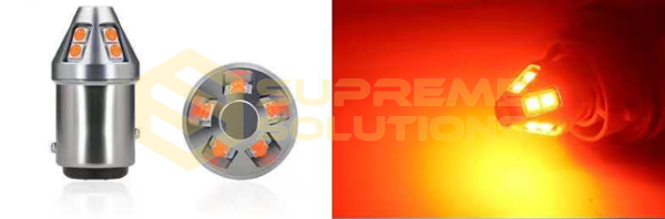 9-80V 1157 3030-10SMD Samsung CANBUS LED лампа Красный OPTIVUS