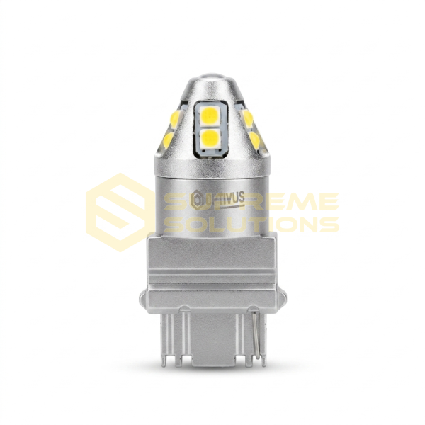 9-80V 3157 P27/7W 3030-10SMD Samsung CANBUS LED лампа Белая OPTIVUS