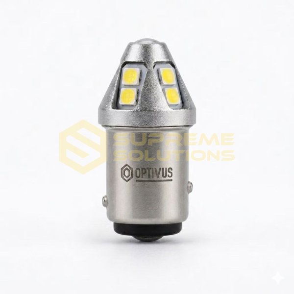 9-80V 1157 3030-10SMD Samsung CANBUS LED лампа Белый OPTIVUS