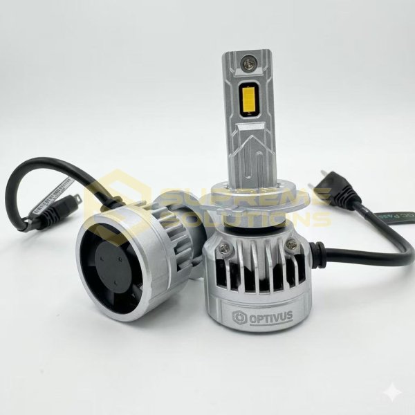 LED лампа OPTIVUS S-2 NEW H7 11-16V 50W 10000LM 4300K CANBUS з охолодженням