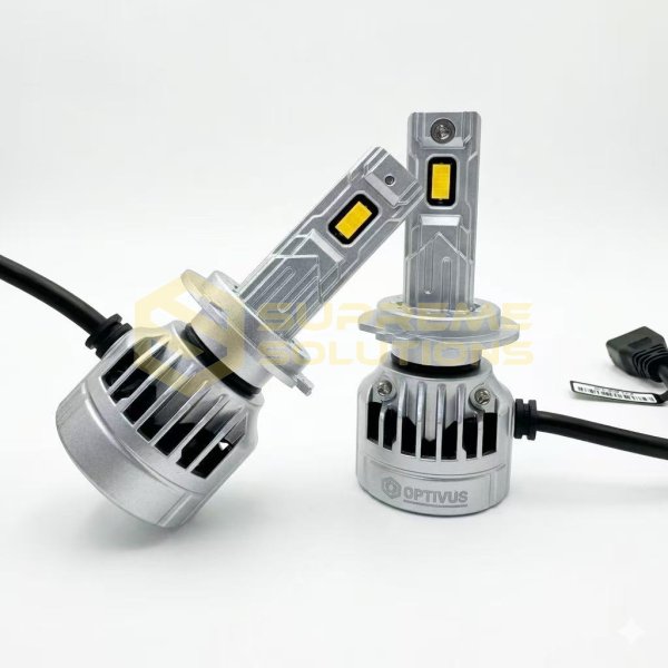 LED лампа OPTIVUS S-2 NEW H7 11-16V 50W 10000LM 4300K CANBUS з охолодженням