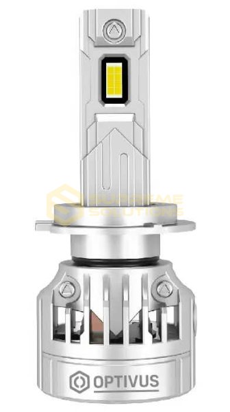 LED лампа OPTIVUS S-2 NEW H7 11-16V 50W 10000LM 4300K CANBUS з охолодженням