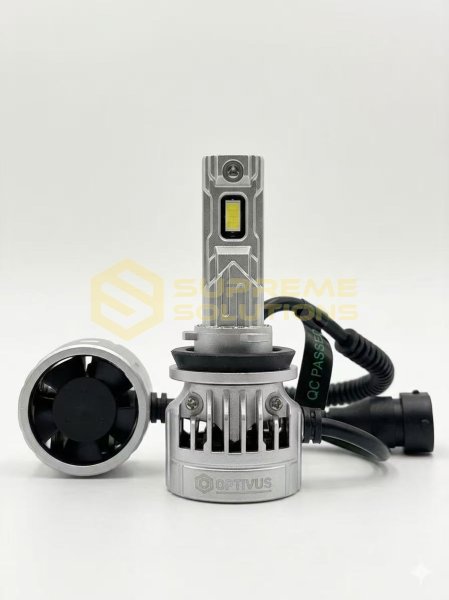 OPTIVUS S-2 NEW H11 LED Bulb 11–16V 50W 10000LM 6000K CANBUS with Cooling