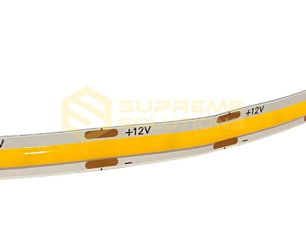 Світлодіодна COB стрічка 24V 5 метрів Жовта суцільне світло LED стрічка