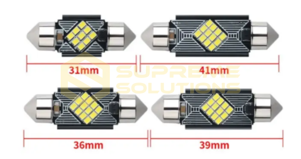 Світлодіодна LED лампа OPTIVUS FS-2016-12SMD-41MM CANBUS C5W Білий 12-24V