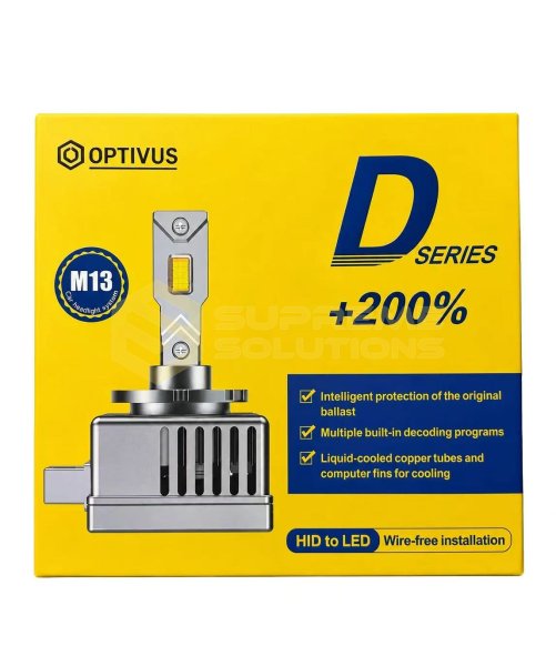 Світлодіодна лампа D1S / D3S / D8S M13 55W 12000LM CANBUS — 6000K | IP67 | Supreme Solutions