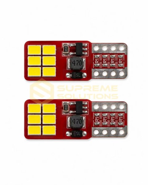 Світлодіодна LED лампа OPTIVUS T10 W5W 12-24V 3020-12SMD CANBUS Білий