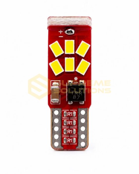 Світлодіодна LED лампа OPTIVUS T10 W5W 12-24V 3020-15SMD CANBUS Білий