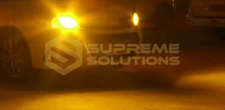 Світлодіодна LED лампа 1156 PY21W BAU15s 3030-44SMD CREE 28W CANBUS Одноконтактна Жовта OPTIVUS