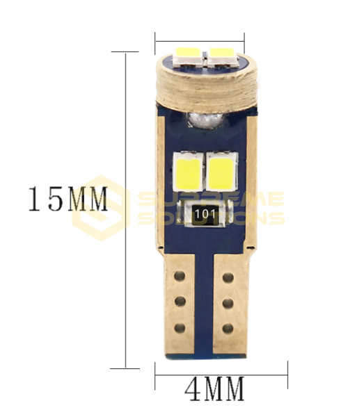 Светодиодная лампа T5-2016-6SMD Philips CANBUS Белая 12V (аналог W1.2W)