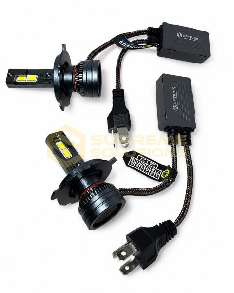 Світлодіодна LED лампа OPTIVUS S-8 H4 Hi/Lo 55W 11000LM 6000K CANBUS