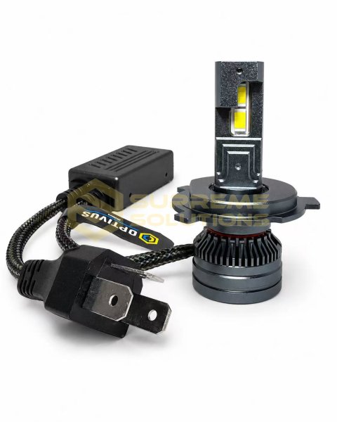 Світлодіодна LED лампа OPTIVUS S-8 H4 Hi/Lo 55W 11000LM 4300K CANBUS
