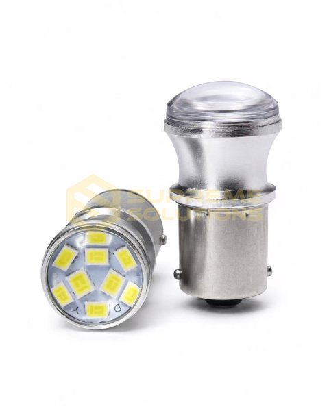 Светодиодная лампа 1156-3030-9SMD 12V | Одноконтактная | Белая | Аналог R5W, R10W, P21W