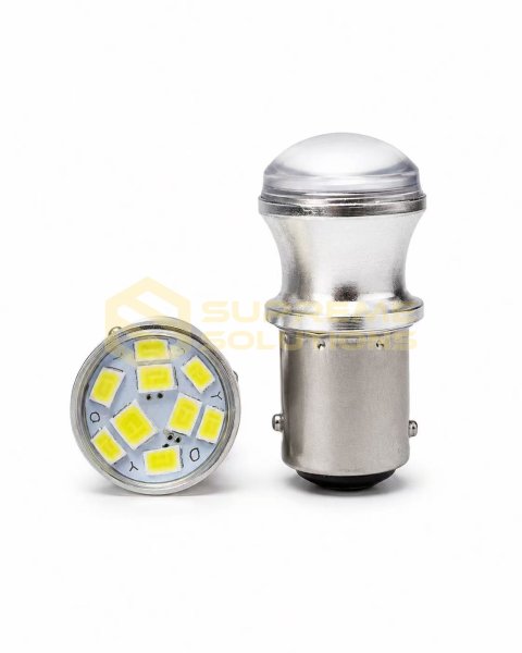 1157-3030-9SMD LED Bulb 12V | Dual Contact | White | R5W, R10W, P21W Equivalent