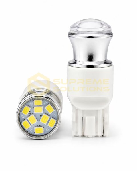 LED лампа 7443-3030-9SMD 12V | Двоконтактна | Безцокольна | Аналог W21/5W