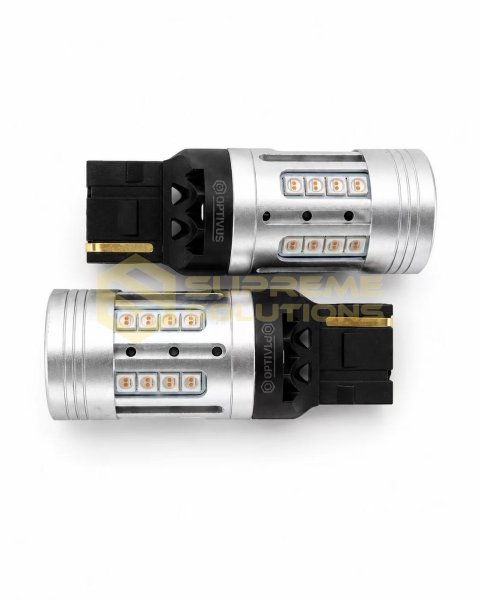 12-24V 7440-3030-24SMD 25W CANBUS LED лампа Жовта Безцокольна Одноконтактна (Америка WY21W) OPTIVUS USA Series