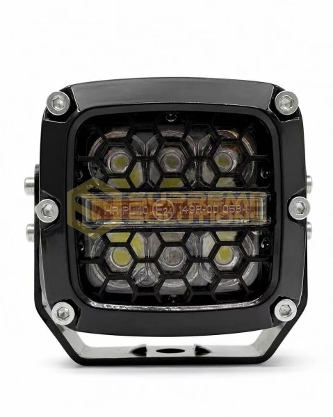 LED додаткове світло 60W 12-24V Біле світло + Жовтий стробоскоп OPTIVUS Off-Road