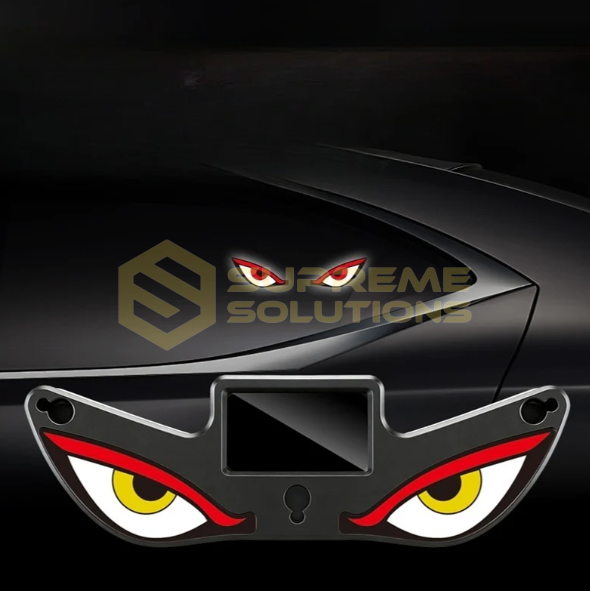 Сонячний LED сигнальний ліхтар «Злі очі» Y3 OPTIVUS з датчиком освітлення, жовтий/червоний/жовтий