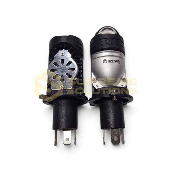 12-36V H4 LED лампи OPTIVUS S-51 Mini 55W 10000Lm 6000K CANBUS ближнє/дальнє світло