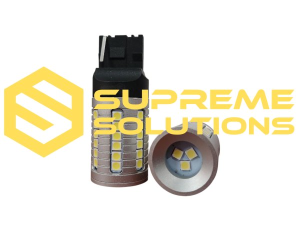 7440-3030-45SMD 28W 12–48V Біла — над'яскрава безцокольна LED-лампа W21W з драйвером SUPER CANBUS