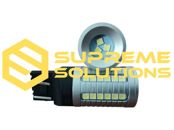 7440-3030-45SMD 28W 12–48V Біла — над'яскрава безцокольна LED-лампа W21W з драйвером SUPER CANBUS