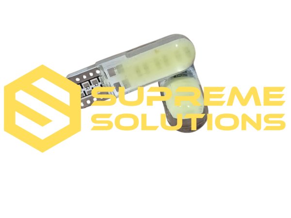T10-COB RAINBOW SILICONE LED Bulb 12V | White | W5W Replacement | Supreme Solutions