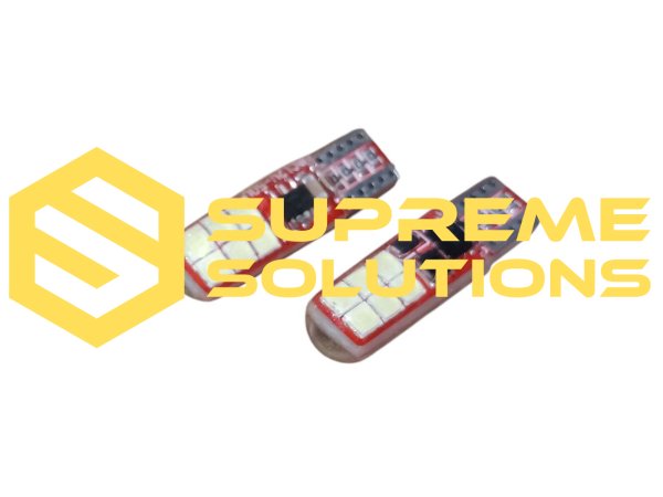 Світлодіодна автолампа T10 3030 12SMD 12–50V CANBUS Nonpolarity Silicone (аналог W5W)